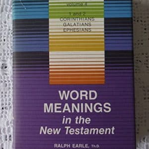 Word Meanings in the New Testament. Volume 4  1 and 2 Corinthians, Galatians, and Ephesians